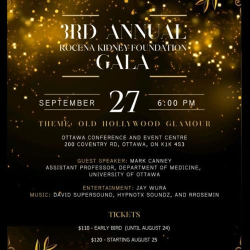 3RD ANNUAL ROCENA KIDNEY FOUNDATION GALA