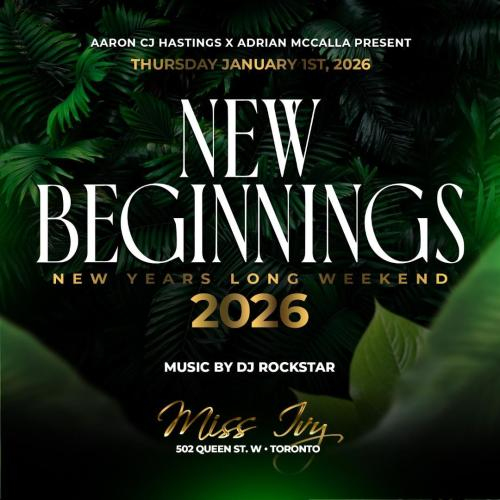 NEW BEGINNINGS 2026 NEW YEARS DAY 
