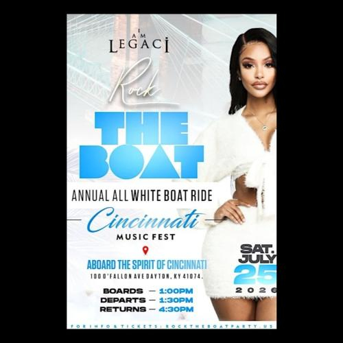 ROCK THE BOAT ANNUAL ALL WHITE BOAT RIDE PARTY CINCINNATI MUSIC FEST 2026 