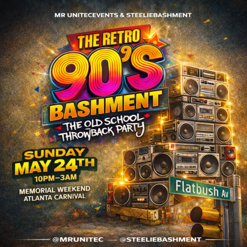 90’s bashment party Atlanta Carnival weekend 