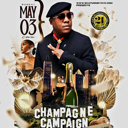 🍾CHAMPAGNE CAMPAIGN 🍾 ShatMoneyNyc.com 21st Anniversary 