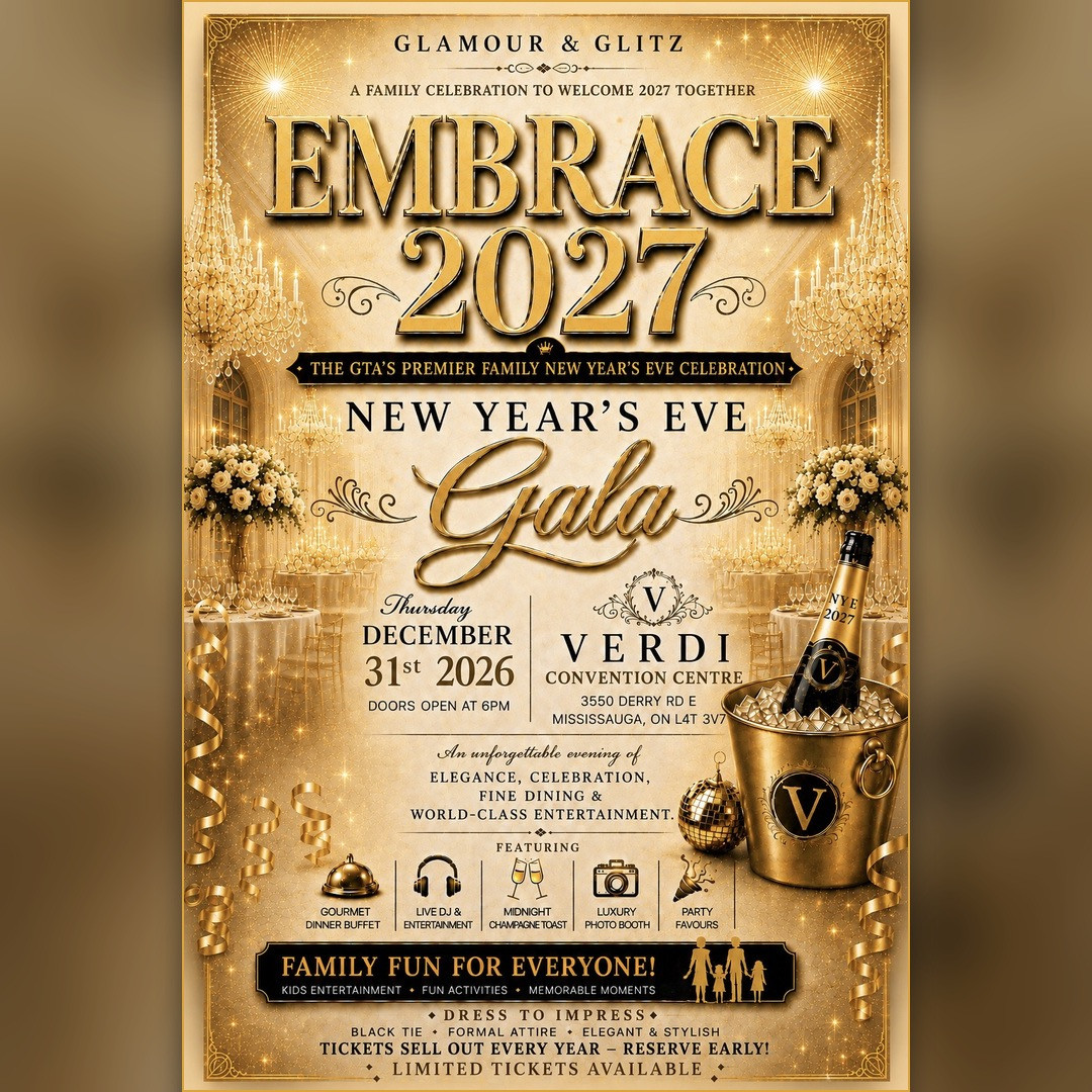 EMBRACE 2027 the GTA’s Premier Family New Year’s Eve Celebration 