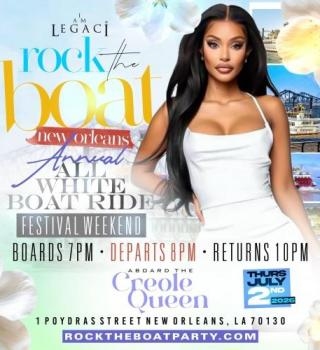 ROCK THE BOAT ANNUAL ALL WHITE BOAT RIDE PARTY BIG FESTIVAL WEEKEND 2026 