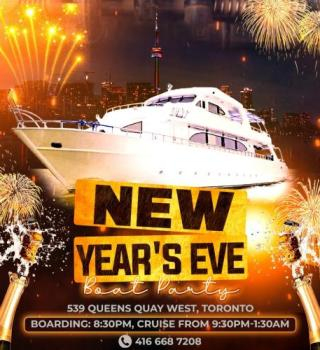 Toronto New Years Eve Boat Party 2026 