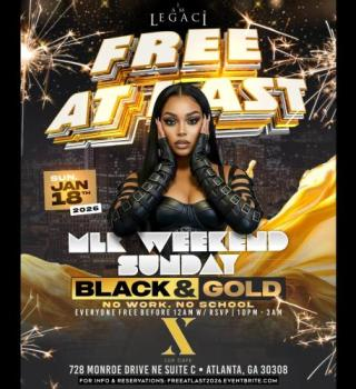 FREE AT LAST – MLK Weekend | Black & Gold Party | Midtown ATL 