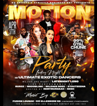 MOTION PARTY (LADIES NIGHT) 99% GYAL CHUNE 
