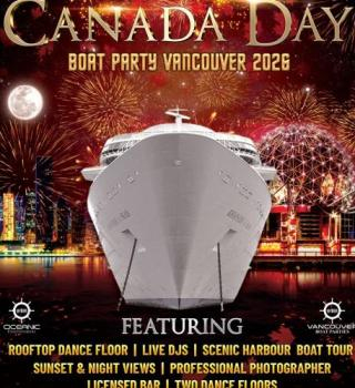 Canada Day Boat Party Cruise Vancouver 2026 