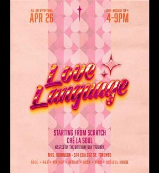 Love Language - Sun April 26 , 2026 