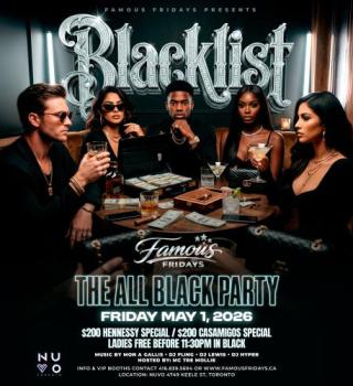Blacklist - A Famous Fridays Special Event 