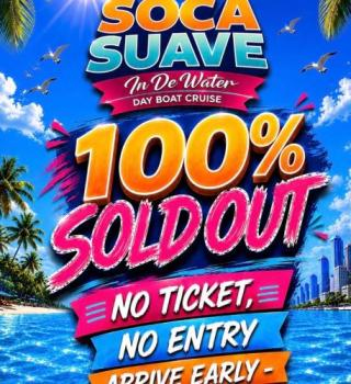 SOCA SUAVE: IN DE WATER (Day Boat Cruise) 