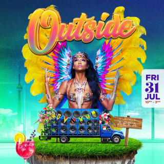 Outside Caribana Rooftop Patio Party 